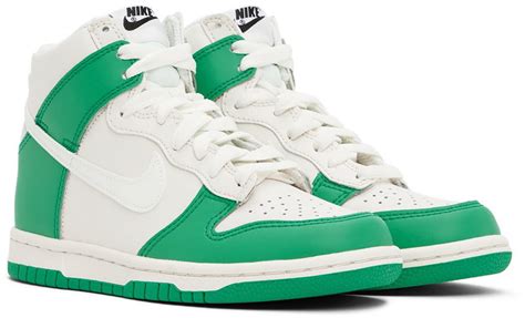 Nike Kids Green & White Dunk Big Kids Sneakers Nike