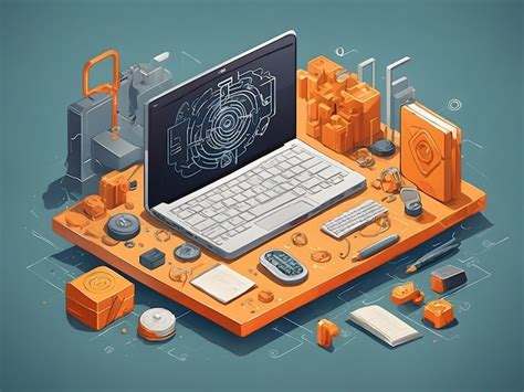 Premium AI Image | Flat illustration of Cryptography