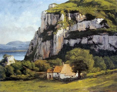 Cliffs at Ornans by Gustave Courbet Landscape Art, Landscape Paintings ...