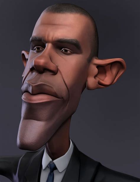 5 Cool Obama 3d Model - Lvbags Mockup