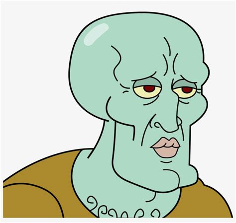 Download Beautiful Squidward - Handsome Squidward - HD Transparent PNG ...