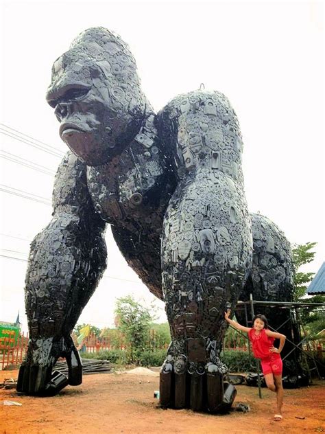 Custom Sculptures made from Recycled Metal by Tom Samui