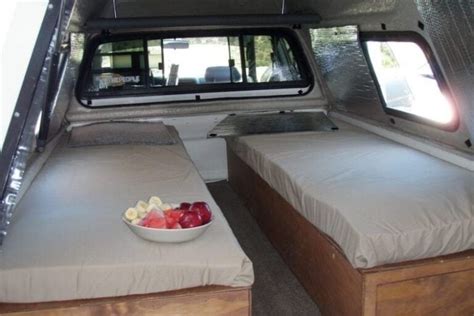 14 Camper Shell Interior Ideas For Comfortable Truck Camping - The ...