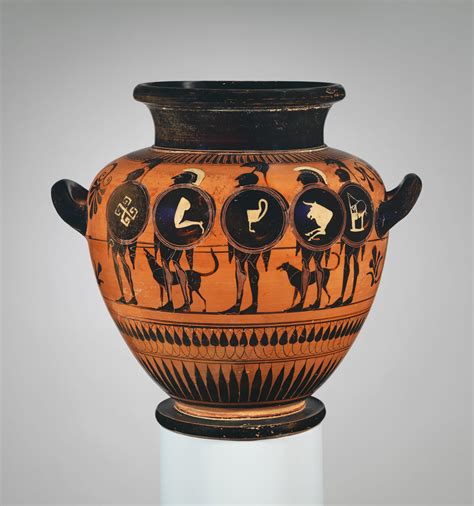 Terracotta stamnos (jar) | Attributed to the Painter of London B 343 ...