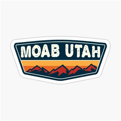 "Moab Utah" Sticker for Sale by DD2019 | Redbubble