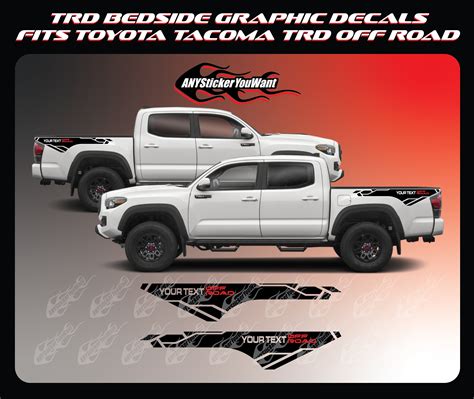 TRD off Road Bedside Graphic Vinyl Decal Fits Toyota Tacoma - Etsy