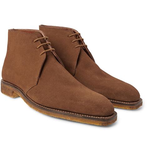 George Cleverley Suede Chukka Boots in Brown for Men - Lyst