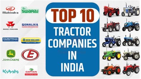 Top 10 Tractor Companies in India - Popular Tractor Brands 2024