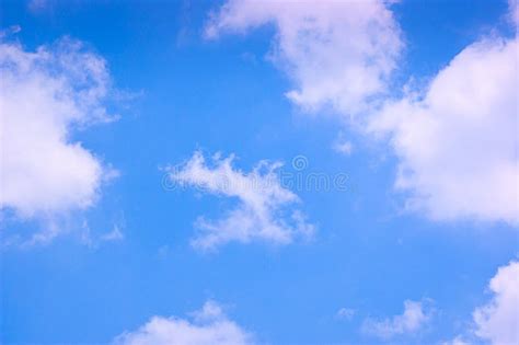 Blue Sky and Clouds at Noon on Clean Air. Stock Photo - Image of ...