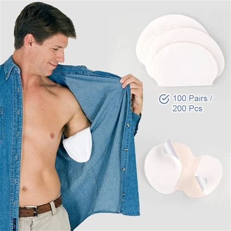 200pcs 100pairs Disposable Underarm Sweat Pads for Clothing Anti Sweat ...