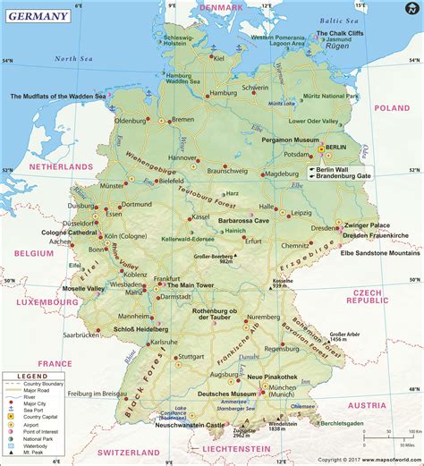 Germany Wall Map by Maps of World - MapSales