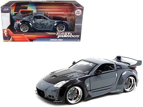 Jada Toys Black D.K.'s Nissan 350Z Fast & Furious Diecast Car Play ...