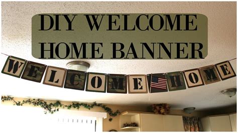 DIY: Welcome Home Banner | Homecoming Banner - YouTube