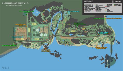 Lighthouse Map V1.1 - Accurate measurements with loot spawns : r ...