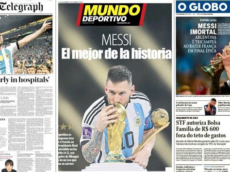 "¡D10S existe!" y "Messi Albicelestial", así mostraron las tapas de los ...