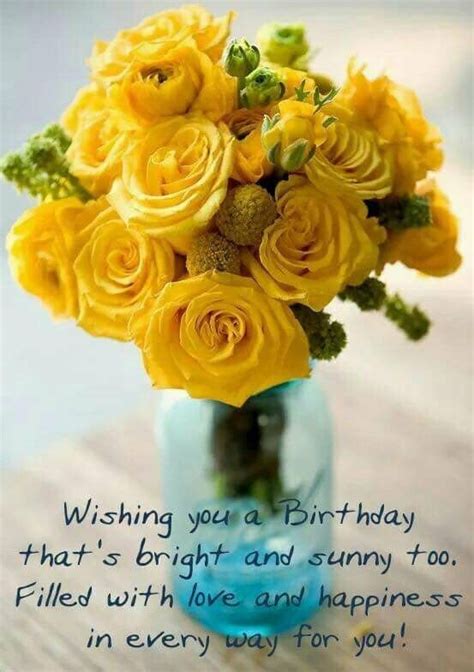 Happy Birthday. | Yellow roses, Yellow flowers