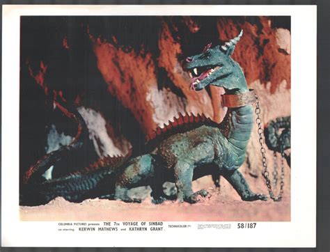 7th Voyage of Sinbad 8x10 Still Giant Dragon Ray Harryhausen: (1958 ...