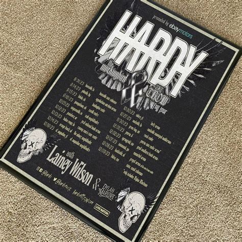 Hardy 2023 Tour Poster 2023 Tour Poster - Etsy Australia