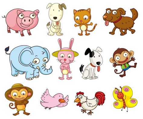 Cartoon Animal Pics ~ Cartoon Animals Free Vector Graphics | Bocorawasunari