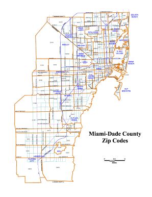 Broward County Zip Code Map - Blank Map