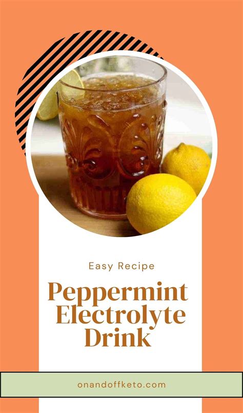 Easy Peppermint Keto Electrolyte Drink Recipe - On and Off Keto