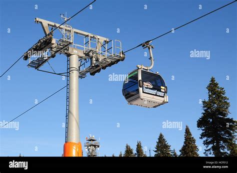 Cableway in mountains, Black Mountain, railway, transportation ...