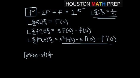 Laplace Transforms of Derivatives - YouTube