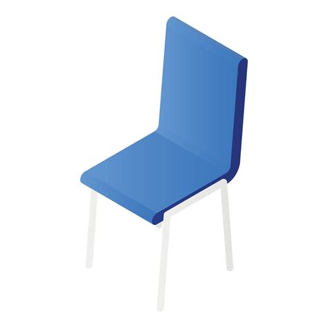 Blue chair icon, isometric style 15383186 Vector Art at Vecteezy