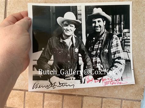 GENE AUTRY & PAT BUTTRAM double signed 8x10 autograph cowboy | eBay