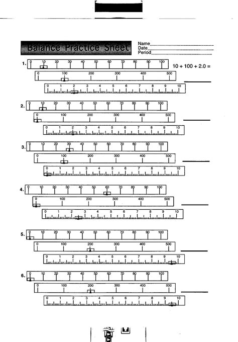 Triple Beam Balance Worksheet – Pro Worksheet