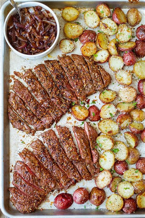 Sheet Pan Steak and Potatoes Recipe — Eatwell101