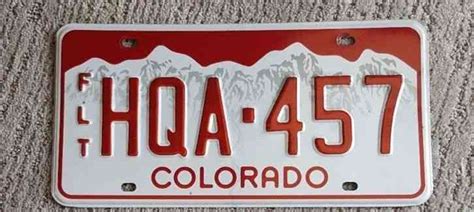 U. S. License Plates-Colorado License Plate!