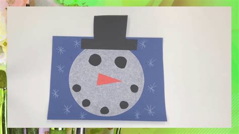 HPL Craft: Coffee Filter Snowman - YouTube