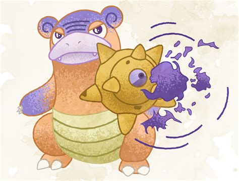 Shiny Galarian Slowbro by Porygun on Dribbble