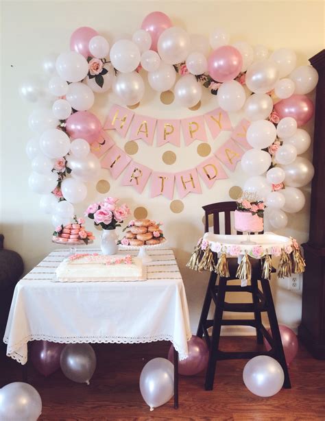 Aria's Pink and Gold First Birthday Party - Project Nursery