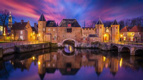 nature, Landscape, Architecture, Castle, Clouds, Water, Reflection ...