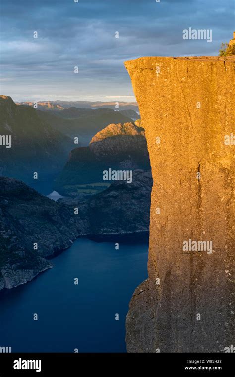 Fjords and the preikestolen cliff hi-res stock photography and images ...