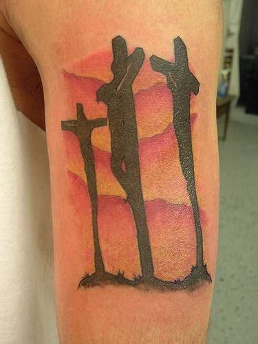 Surreal Calvary cross tattoo - Tattooimages.biz