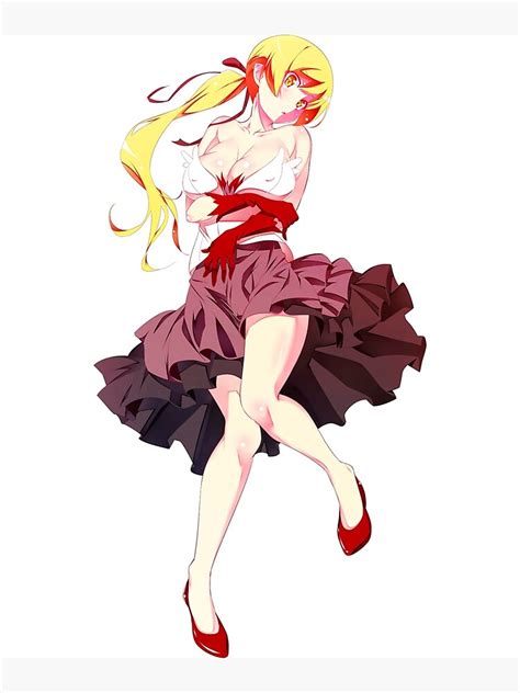 "Oshino Shinobu (Kiss Shot) - Monogatari (Series) " Art Print by ...