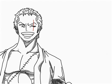 Zoro Sketch at PaintingValley.com | Explore collection of Zoro Sketch