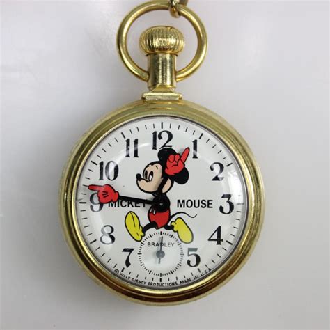 Vintage 1970s Bradley Mickey Mouse Pocket Watch | Property Room