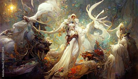 Faceless Goddess. Ghost. god. god of fire. Fantasy. Concept Art Scenery ...