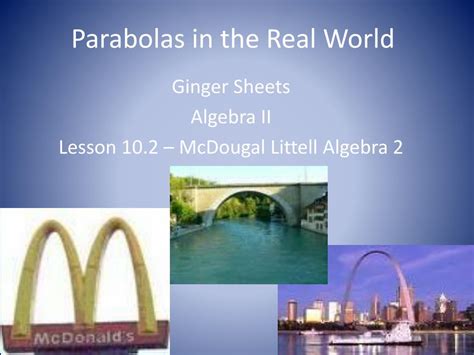 Parabola In Everyday Life