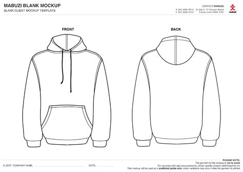 Printable Hoodie Design Template