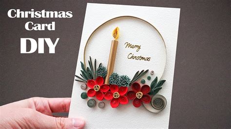 How to Make Christmas Card | DIY Handmade Paper Quilling | Best Crafts ...