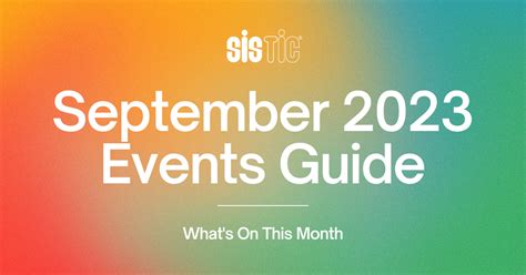 September 2023 Events Guide