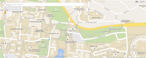 Clemson Campus Map