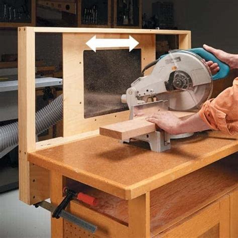 7 Genius Miter Saw Dust Collection Ideas for Your Workshop - The ...