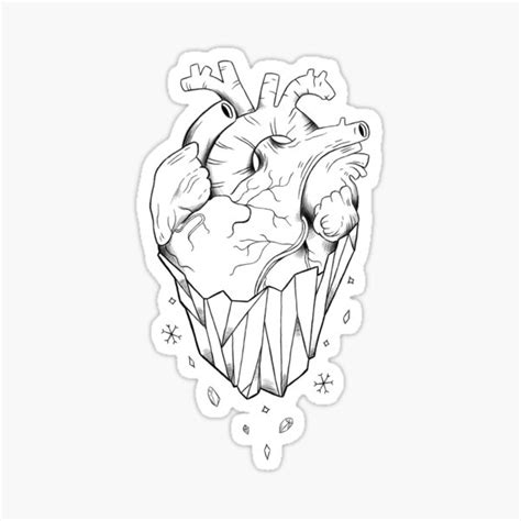 "Frozen Heart" Sticker by MCRarts | Redbubble