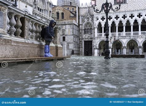 VENICE, ITALY - November 24, 2019: St. Marks Square Piazza San Marco ...